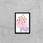 Quadro Abstrato Candie I 45x34cm - Com Vidro Moldura:madeira