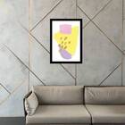 Quadro Abstrato Candie Ii 33x24cm - Com Vidro Moldura:madeira