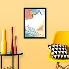 Quadro Abstrato Candy Colors Iii 45x34cm - Com Vidro Moldura: