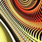 Quadro Abstrato Caracol Uniart Marrom 45x45cm