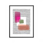 Quadro Abstrato Com Vidro 32x42cm 003 Belchior