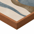 Quadro Decorativo Abstrato Contemporneo com Moldura Freij Retangular 50x70cm