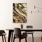 Quadro Abstrato Dourado Textura