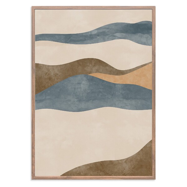 Quadro Abstrato Dunas II Multicolorido 50x70cm Arte Própria