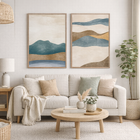 Quadro Abstrato Dunas II Multicolorido 50x70cm Arte Própria