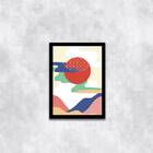 Quadro Abstrato Figurativo Colors Nature Iii 33x24cm - Com Vi