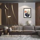 Quadro Abstrato Figurativo Folhagem Marrom Ii 45x34cm - Com V