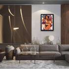 Quadro Abstrato Figurativo Mulher Forma I 24x18cm - Com Vidro