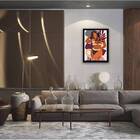 Quadro Abstrato Figurativo Mulher Forma I 33x24cm - Com Vidro