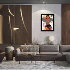 Quadro Abstrato Figurativo Mulher Forma Ii 33x24cm - Com Vidr