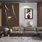 Quadro Abstrato Figurativo Vaso Forma Ii 24x18cm Moldura:made