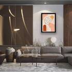 Quadro Abstrato Figurativo Vaso Forma Iii 33x24cm - Com Vidro