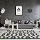 Quadro Abstrato Geométrico Triângulos Cinza E Preto 24x18cm -