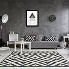 Quadro Abstrato Geométrico Triângulos Cinza E Preto 24x18cm M