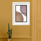 Quadro Abstrato Gratidão - 60x48cm Moldura:madeira Branca