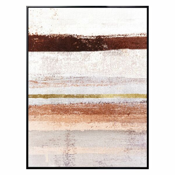 Quadro Abstrato Istambul Terracota E Dourado 120x160cm