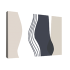 Quadro Abstrato Linhas -- Br Artes