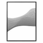 Quadro Abstrato Madison B Preto E Branco 60x80cm