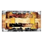 Quadro Abstrato Ocre 55x100cm