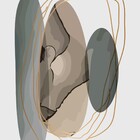 Quadro Abstrato Preto com Vidro 120x80cm Arte Própria