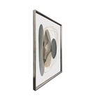 Quadro Abstrato Preto com Vidro 120x80cm Arte Própria