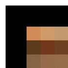 Quadro Abstrato Quadrado Uniart Marrom 30x30cm