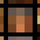 Quadro Abstrato Quadrado Uniart Marrom 30x30cm