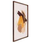 Quadro Abstrato Terracota com Vidro 120x66cm Arte Própria