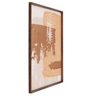 Quadro Abstrato Terracota com Vidro 120x66cm Arte Própria