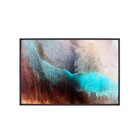 Quadro Abstrato Terracota com Vidro 160x80cm Arte Própria