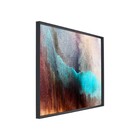 Quadro Abstrato Terracota com Vidro 160x80cm Arte Própria