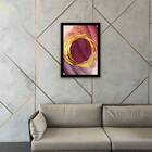 Quadro Abstrato Tons Marsala Ii 45x34cm - Com Vidro Moldura:m