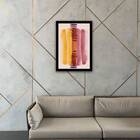 Quadro Abstrato Tons Marsala Iii 24x18cm - Com Vidro Moldura: