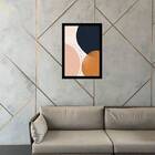 Quadro Abstrato Tons Terrosos I 24x18cm - Com Vidro Moldura:m