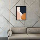 Quadro Abstrato Tons Terrosos I 33x24cm - Com Vidro Moldura:m