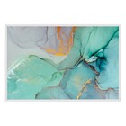 Quadro Abstrato Verde sem Vidro 150x100cm Arte Própria