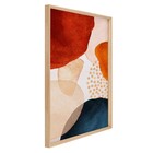 Quadro Abstrato Vermelho com Vidro 120x66cm Arte Própria