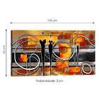 Quadro Abstrato Vermelho I 55x100cm