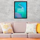 Quadro Acredite Em Si Mesmo 24x18cm - Com Vidro Moldura:madei