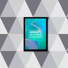 Quadro Acredite Em Si Mesmo 33x24cm - Com Vidro Moldura:madei