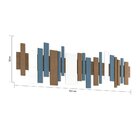 Quadro Adorno Parede Abstrato Listelli Gold Decorativo Roncal