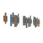 Quadro Adorno Parede Abstrato Listelli Gold Decorativo Roncal