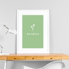 Quadro Agradeça - 60x48cm Moldura Branca