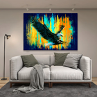 Quadro Águia No Azul -- Br Artes