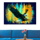 Quadro Águia No Azul -- Br Artes Pequeno 60x40