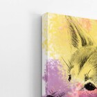 Quadro Akita Inu Cachorro Aquarela Canvas 60x40cm