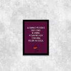 Quadro Algumas Pessoas São Como O Vinho 45x34cm - Com Vidro M