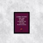 Quadro Algumas Pessoas São Como O Vinho 45x34cm - Com Vidro M