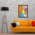 Quadro Alice Sexy 24x18cm Moldura:madeira Preta