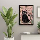 Quadro All You Need Is Love And A Cat 24x18cm - Com Vidro Mol